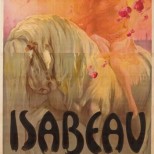 Isabeau, cartel de Giuseppe Palanti para la ópera de Pietro Mascagni dedicada a Lady Godiva