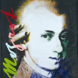 Mozart, por Steve Kaufman