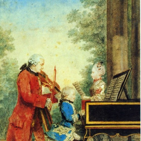 Mozart por Louis (Carrogis) de Carmontelle